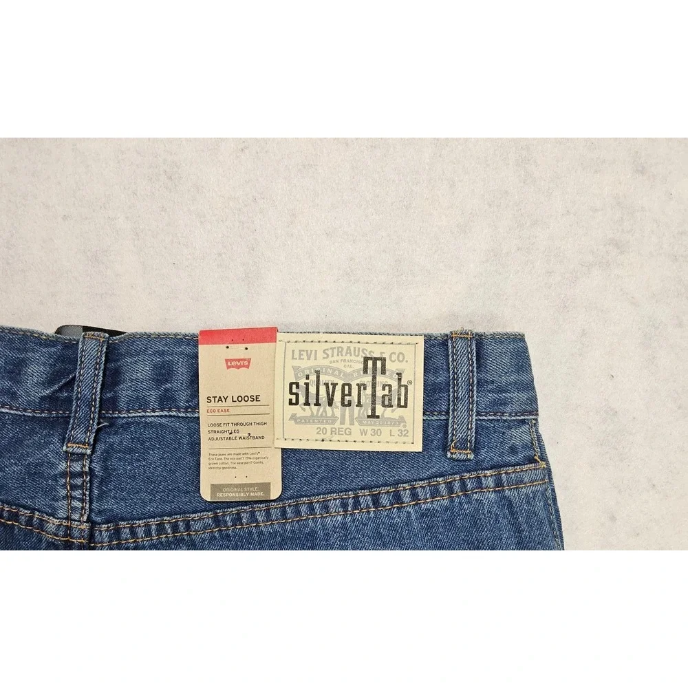 Levis SilverTab Jeans Women 8 29 NEW Stay Loose Straight Leg  Boyfriend Baggy